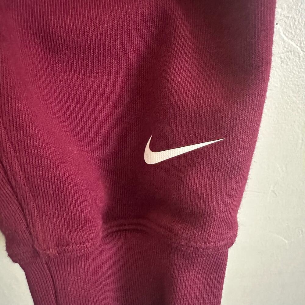 Nike Dri Fit Training Hooded Sweatshirt Women's XL Maroon Glitter Side Slit - Picture 6 of 8